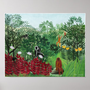 1908 Henri Rousseau Painting Poster