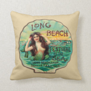 1908 Long Beach Festival of the Sea Cushion