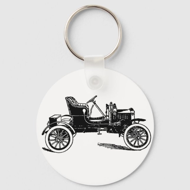 1909 Maxwell auto illustration Key Ring (Front)