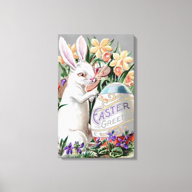 1909 "PICTURE POSTCARD" RABBIT SERIES CANVAS WRAP PRINT (Front)