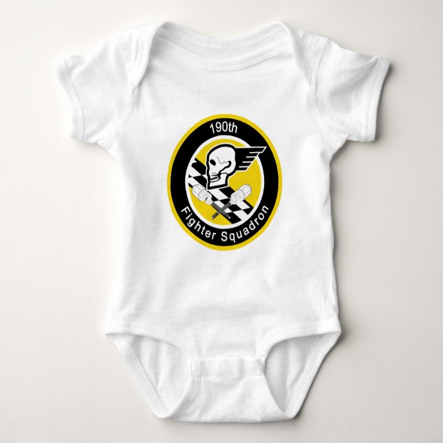 190th Fighter Squadron Baby Bodysuit (Front)