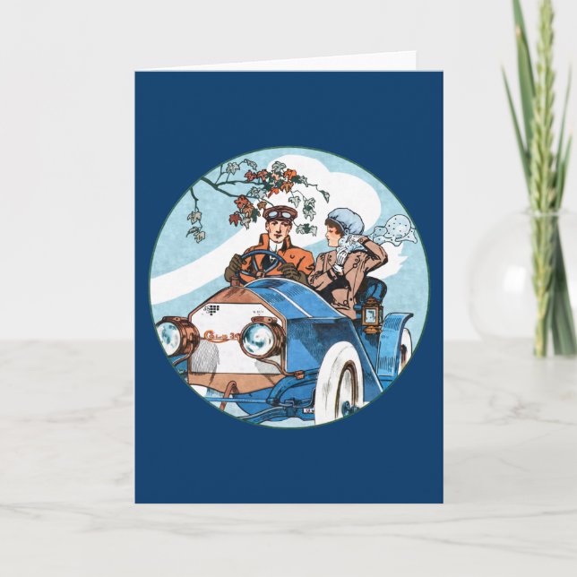 1910 Cole 30 Flyer Holiday Card (Front)