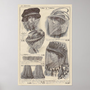 1910 Edwardian French Fashion Print