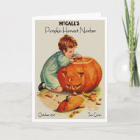 1910!!! "HALLOWEEN FACES & HAPPY HEARTS" GREETING