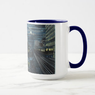 1910 New York City By Night Mug