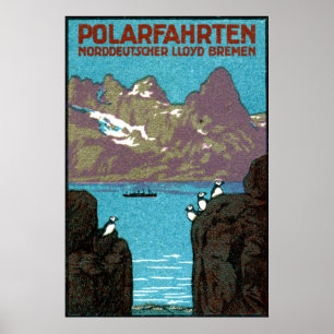 1910 Ocean Liner Poster