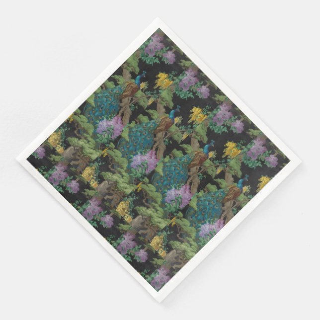 1910 Vintage Wallpaper The Cedar Tree Napkin (Corner)