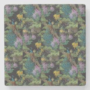 1910 Vintage Wallpaper The Cedar Tree Stone Coaster