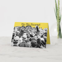 1910'S CROWD CHEERING PHOTO HIP HIP HOORAY!