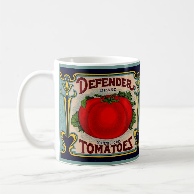 1910s Defender brand tomatoes label Coffee Mug (Left)