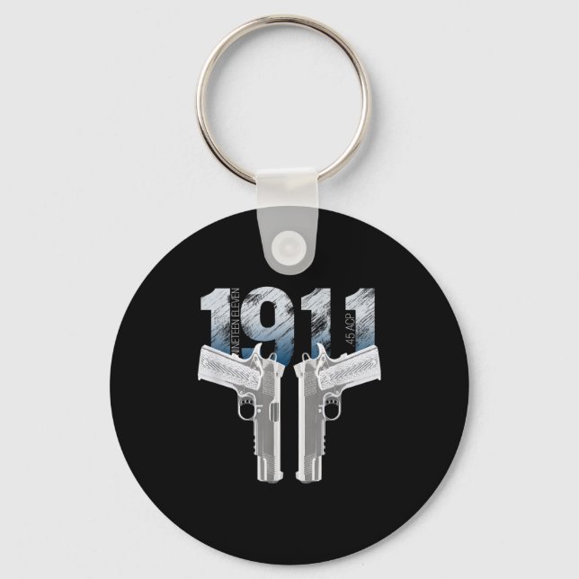 1911 Handgun Pro Gun 2nd Amendment Gift  Key Ring (Front)