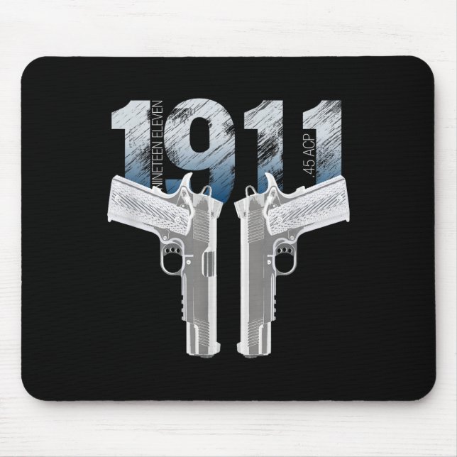 1911 Handgun Pro Gun 2nd Amendment Gift  Mouse Pad (Front)