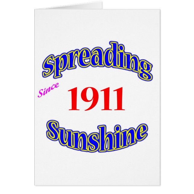 1911 Spreading Sunshine (Front)