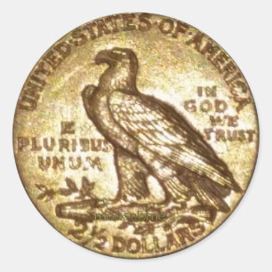 1912 2 1/2 Dollar Gold Eagle Sticker