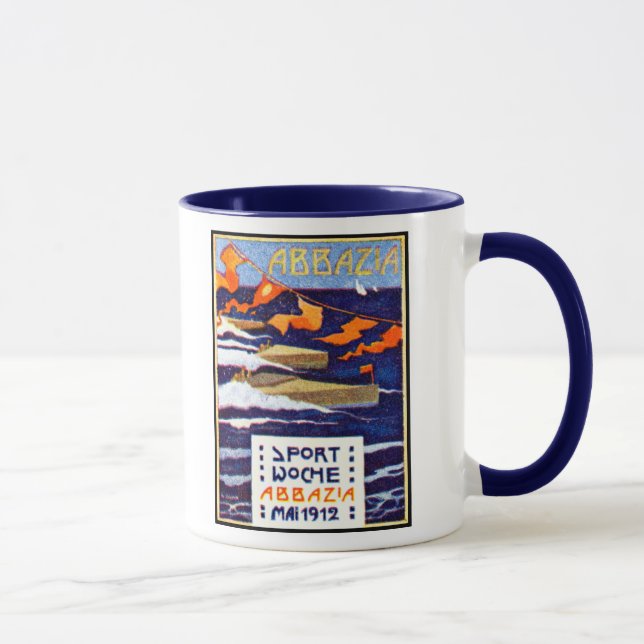 1912 Abbazia Speed Boat Races Mug (Right)