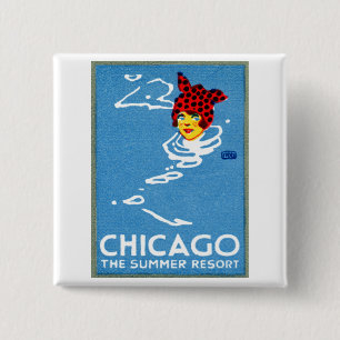 1912 Chicago, The Summer Resort 15 Cm Square Badge
