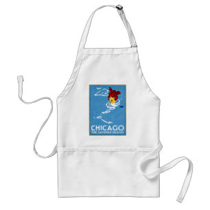 1912 Chicago, The Summer Resort Standard Apron