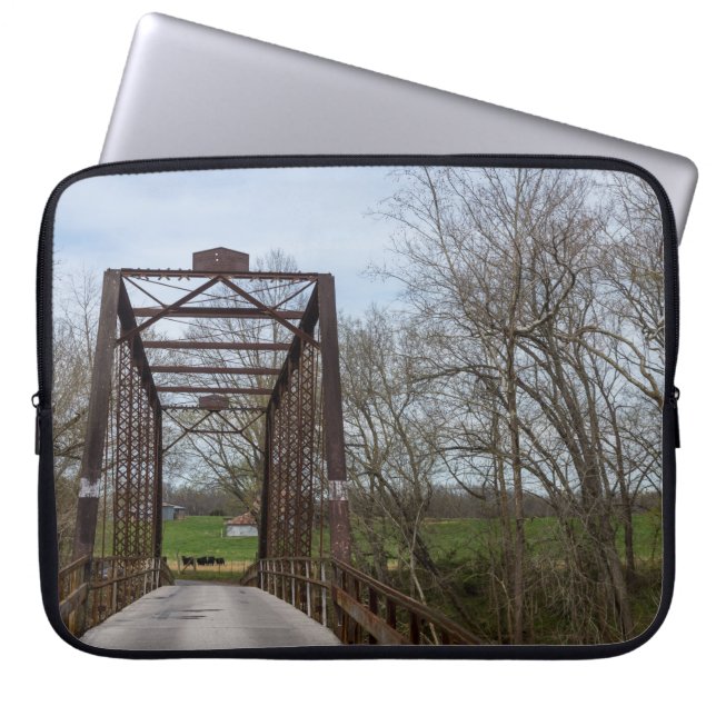 1912 Green Bridge Laptop Sleeve (Front)