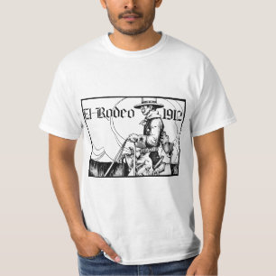 1912 Rodeo Cowboy Country western Art T-Shirt