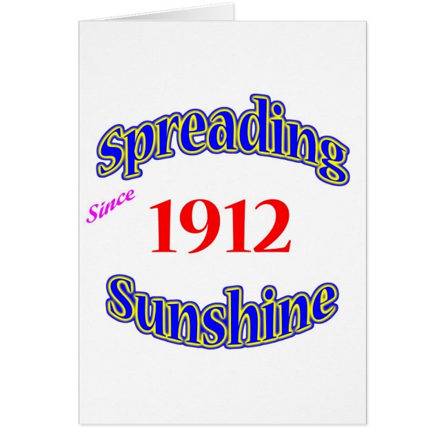 1912 Spreading Sunshine (Front)