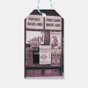 1912 Store Window Vaudeville Pro-Union Manicure Gift Tags