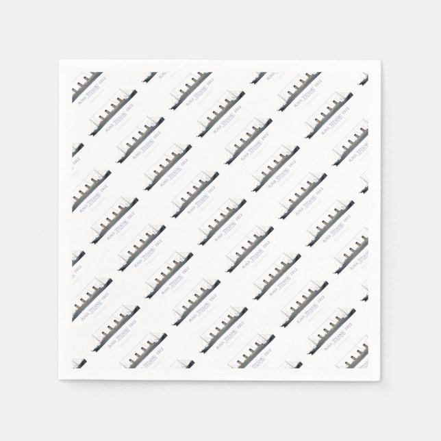 1912 Titanic 1 Napkin (Front)