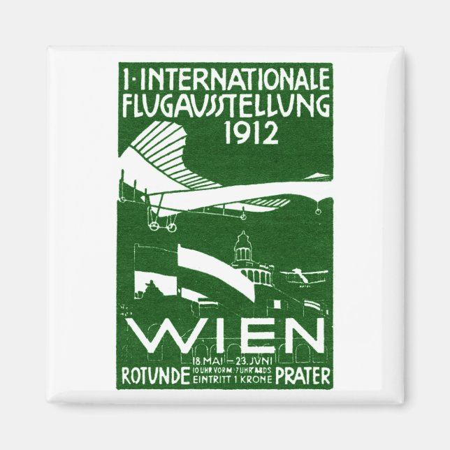 1912 Vienna Air Show Poster Magnet (Front)