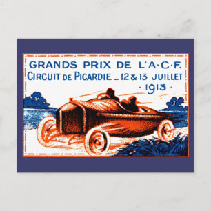 1913 Grand Prix Postcard