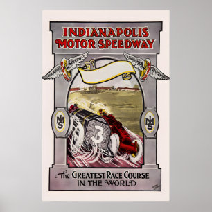 1913 Indianapolis Motor Speedway - Indy 500 Poster