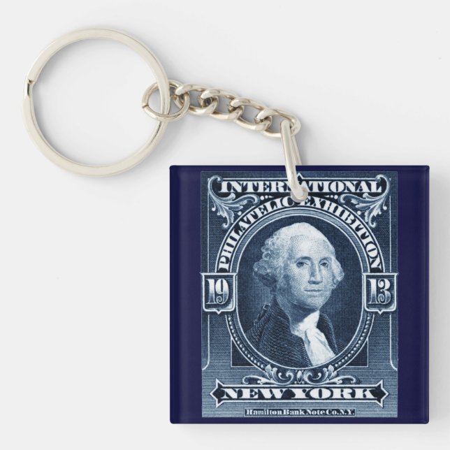 1913 New York Philatelic Exhibit Key Ring (Front)