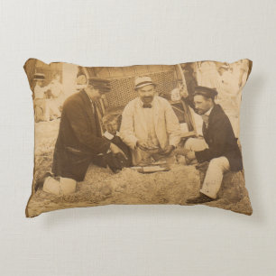 1914 fun on the beach in Germany RPPC Decorative Cushion