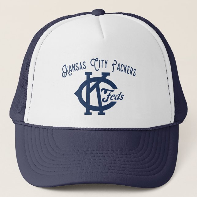 1914 Kansas City Packers Federal League Base Ball Trucker Hat (Front)