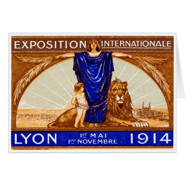 1914 Lyon International Expo Poster (Front Horizontal)