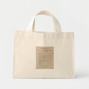 1914 NYC Breastfeeding Advocacy PSA Mini Tote Bag