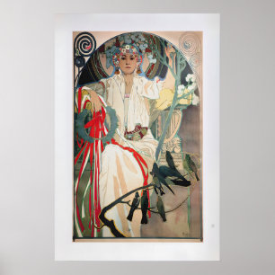 1914 Prague Music Festival by Alphonse Mucha Poster