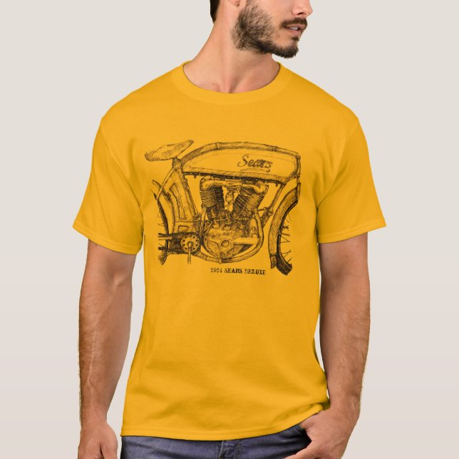 1914 Sears Motorcycle Tee-Shirt T-Shirt (Front)