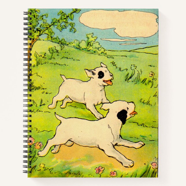 1914 two dogs children's book illustration (Front)
