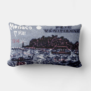 1914 Venetian Festival of Monaco Lumbar Cushion