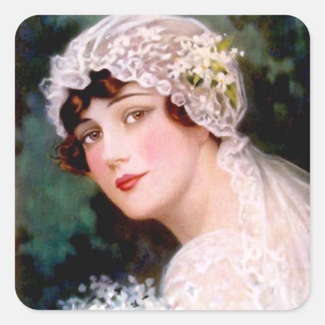1915 Bride Square Sticker (Front)
