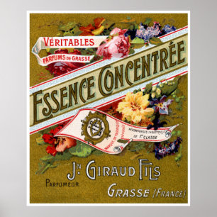 1915 Essence Concentree French perfume Poster