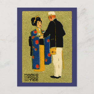 1915 Marco Polo Tea Postcard