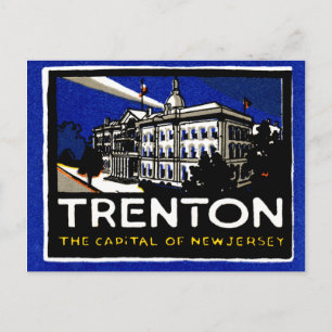 1915 Vintage Trenton NJ Postcard