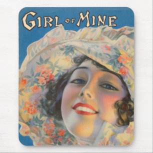 1917 Girl of Mine sheet music cover Mouse Pad