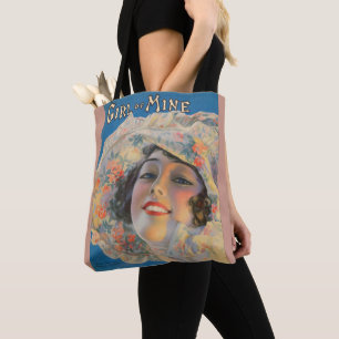 1917 Girl of Mine sheet music cover Tote Bag