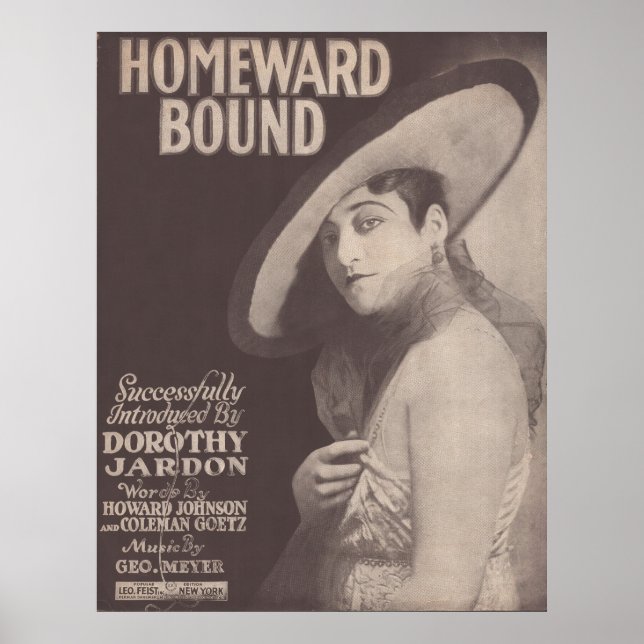 1917 Homeward Bound~Dorothy Jardon Poster (Front)