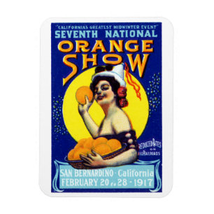 1917 San Bernardino Poster Magnet