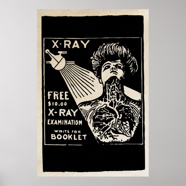 1917 Vintage X-Ray Ad Poster (Front)
