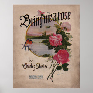1918 Bring Me a Rose Poster