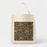 1918 Vintage Rich Floral Tapestry Brocade Damask