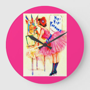 1918 Yip Yip Yaphank playbill cover prin Large Clock